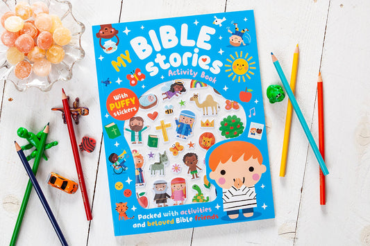 My Bible Stories Activity Book - Blue OR Pink