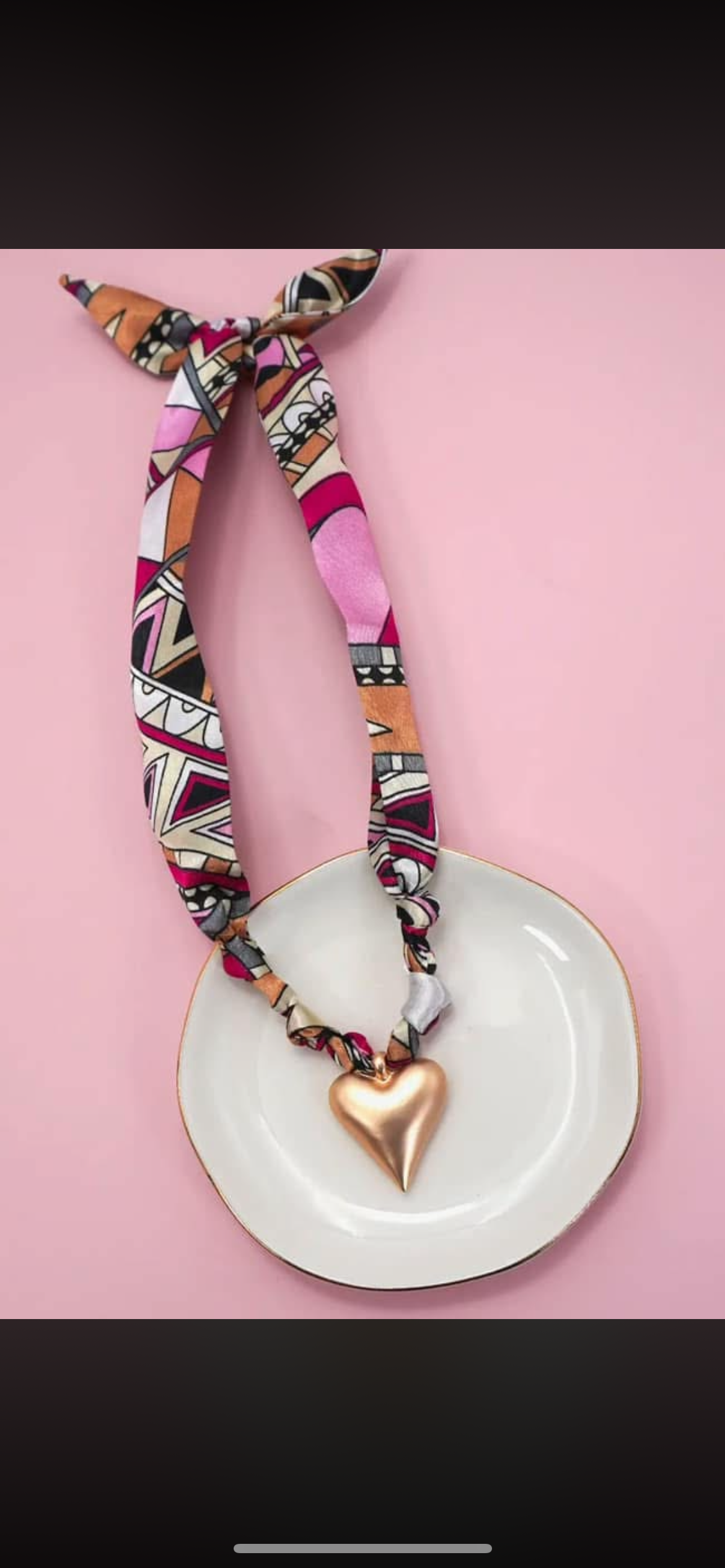 Scarf Charm Necklaces - 3 options