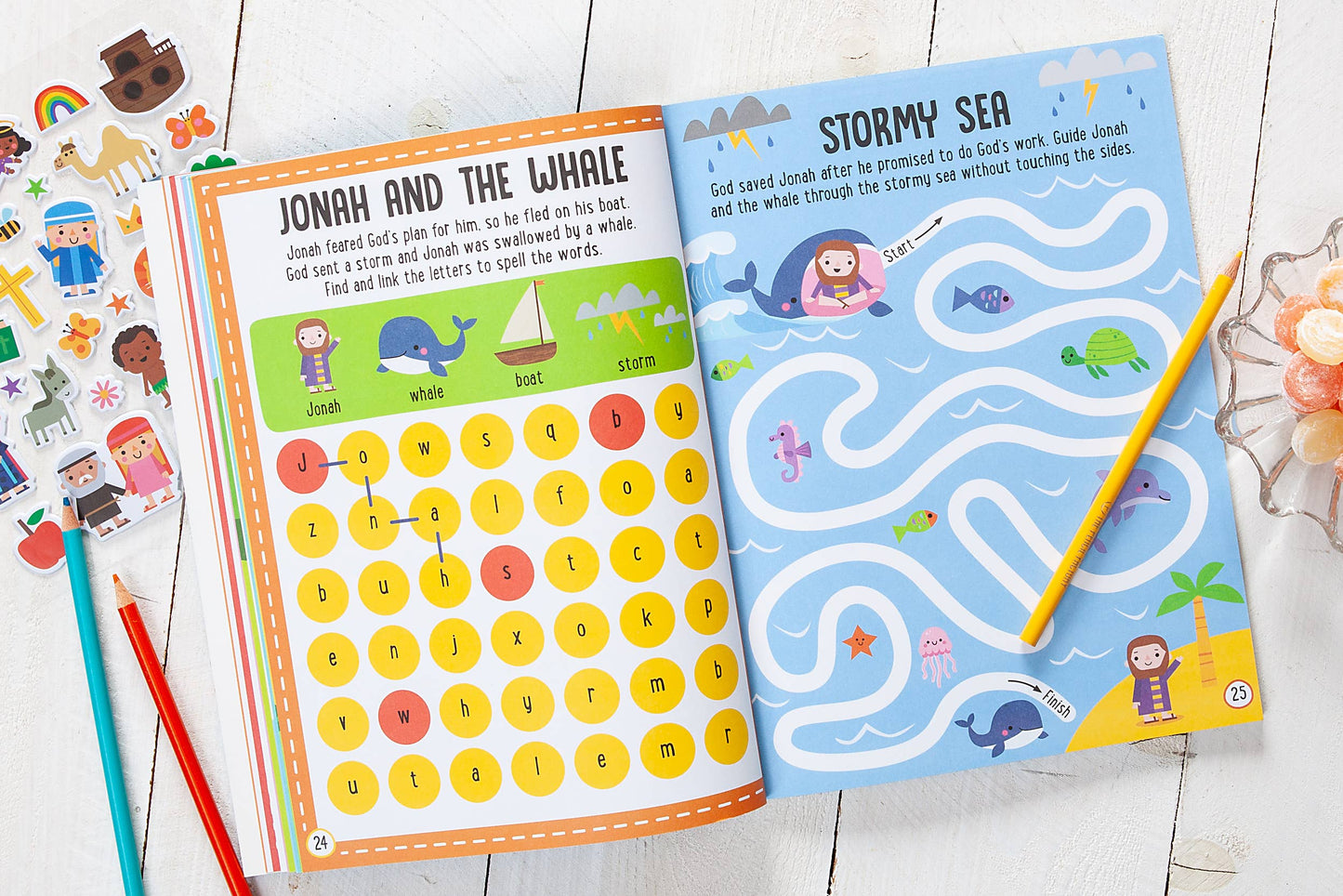 My Bible Stories Activity Book - Blue OR Pink