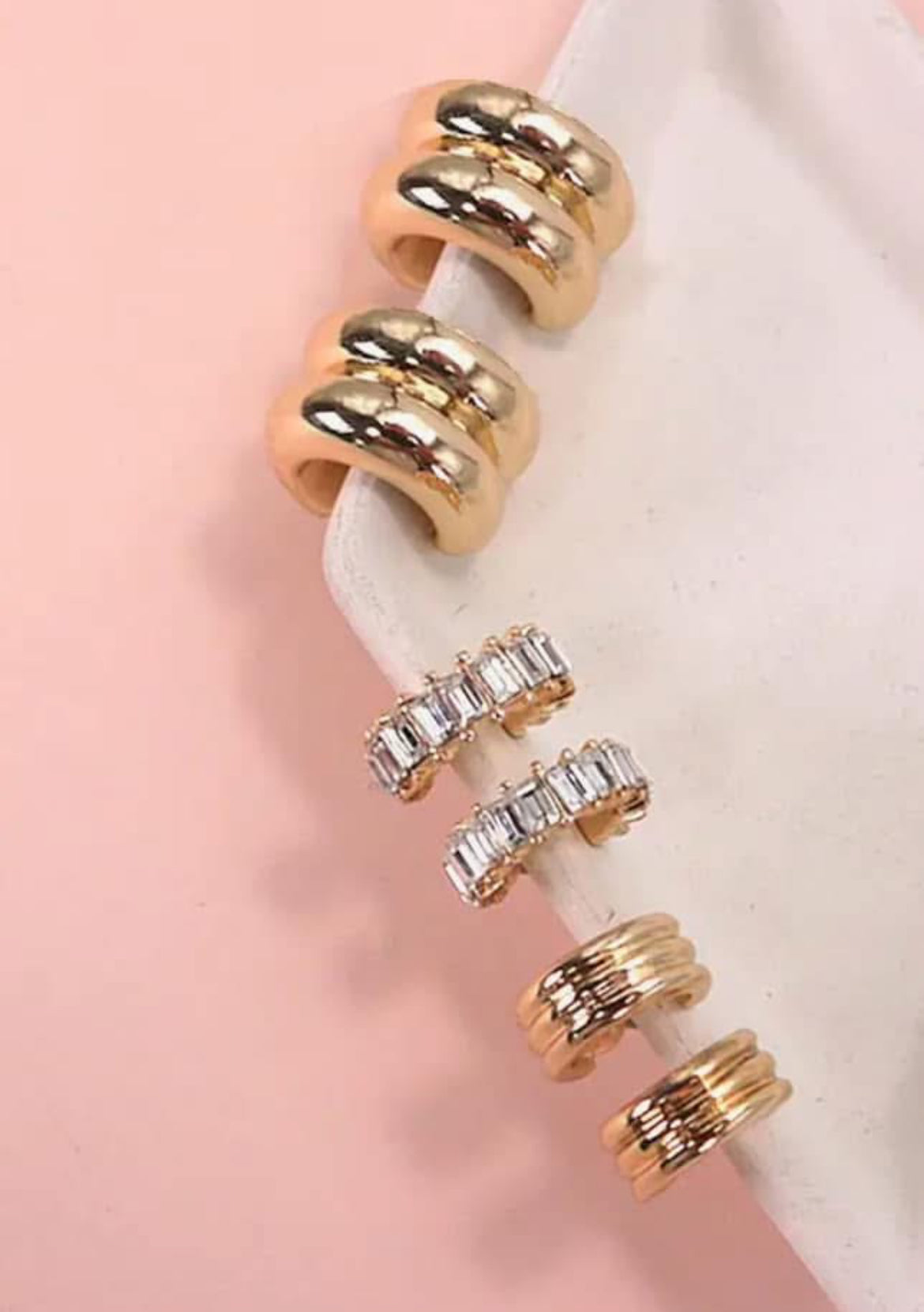 Huggie Trio Set - Gold