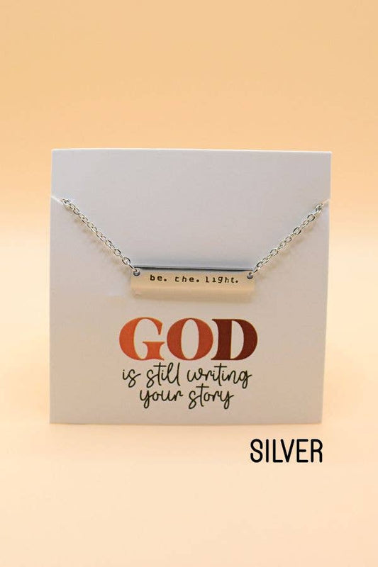 Be the Light Bar Necklace