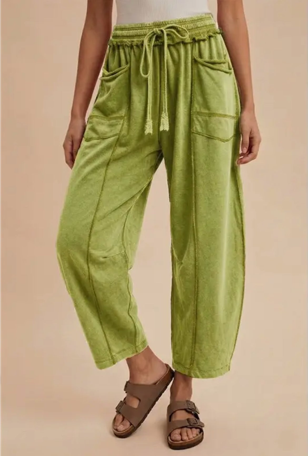 Green Barrel Mineral Washed Knit Pants