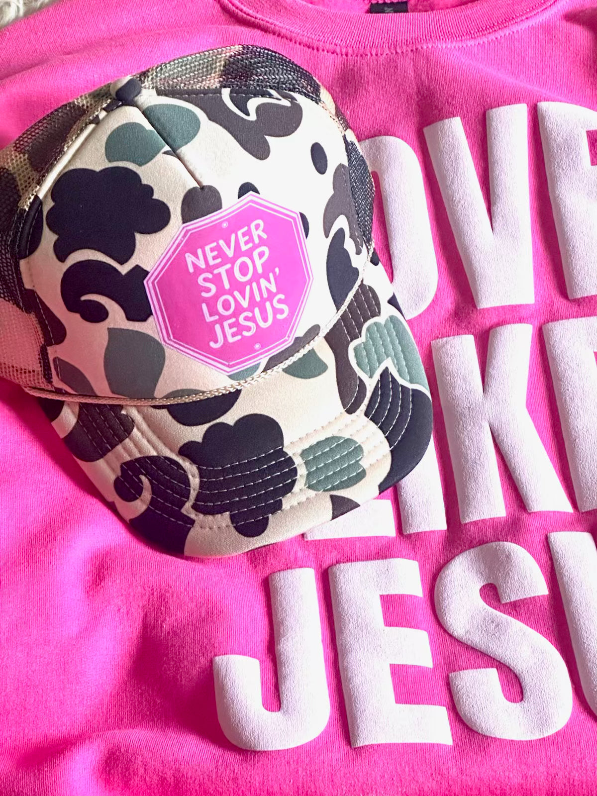"Never Stop Lovin' Jesus" Hat