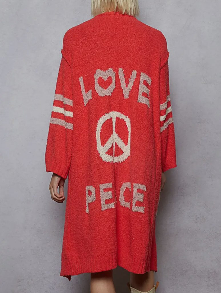 Love Peace Cardigan
