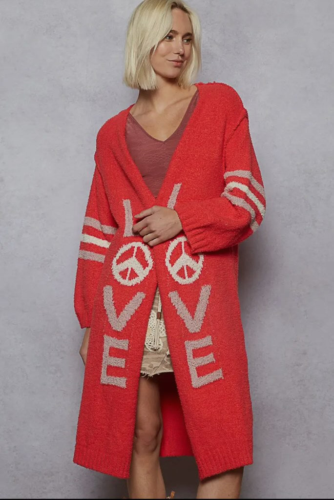 Love Peace Cardigan