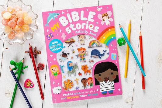 My Bible Stories Activity Book - Blue OR Pink