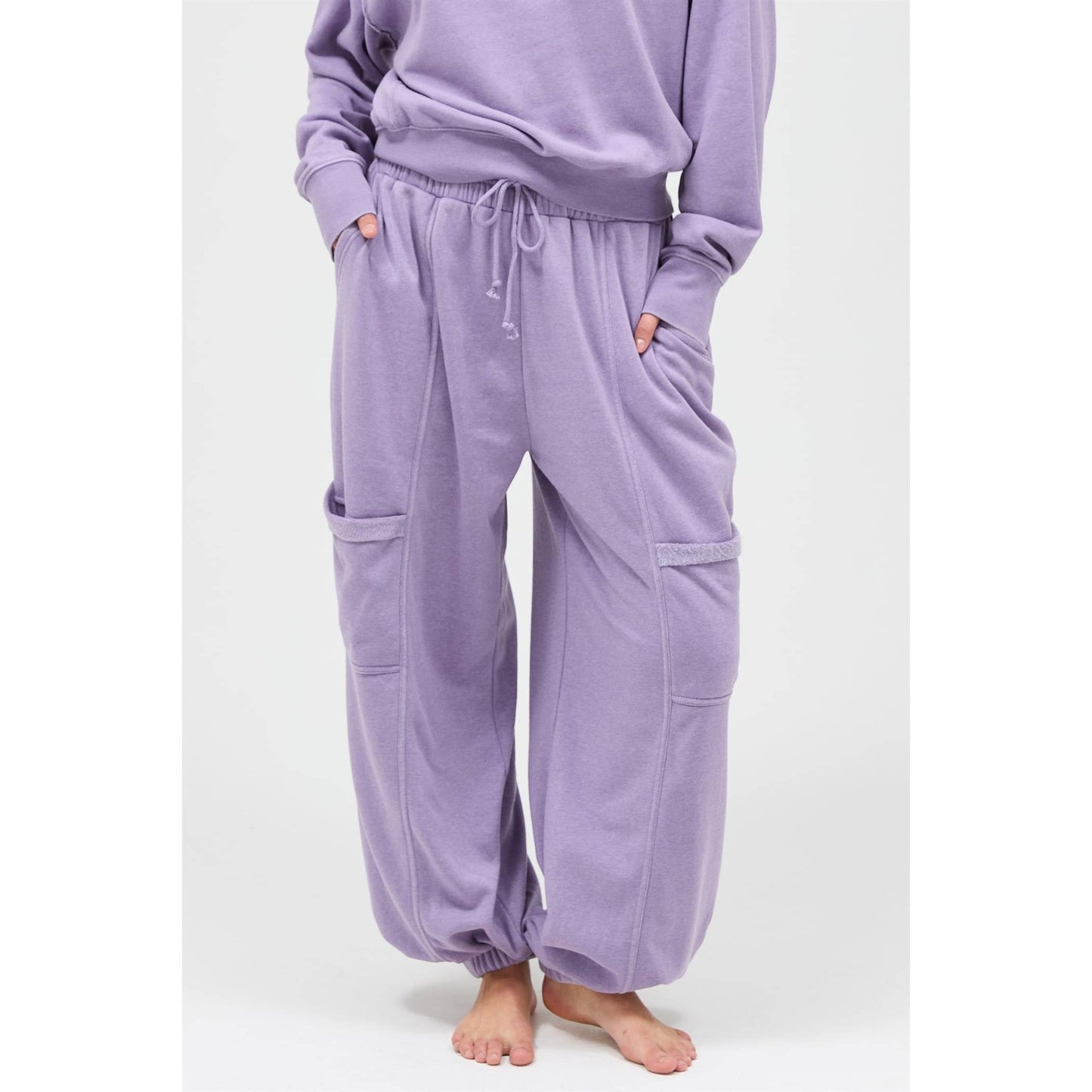 Ruffle Waist Joggers - 3 Colors