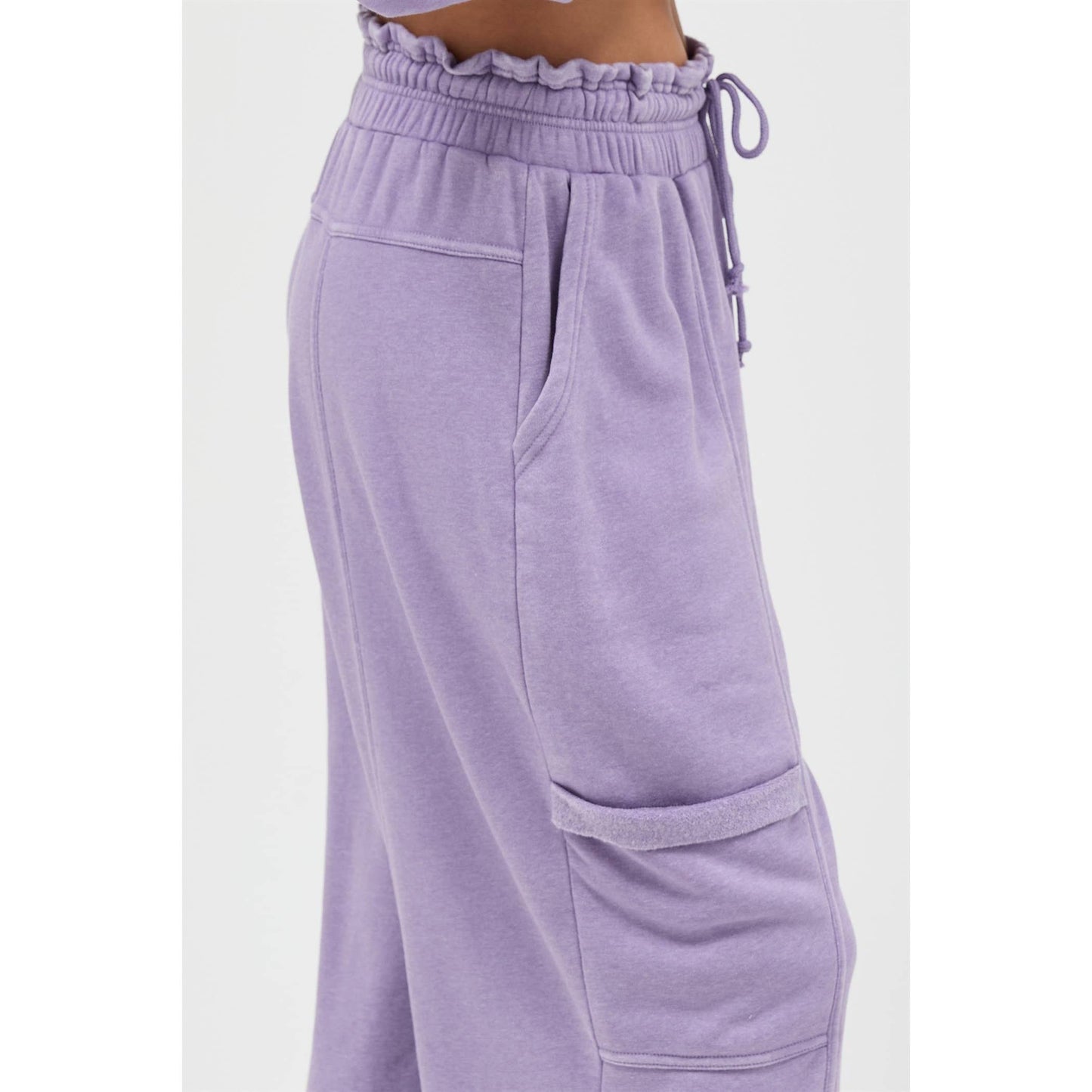 Ruffle Waist Joggers - 3 Colors