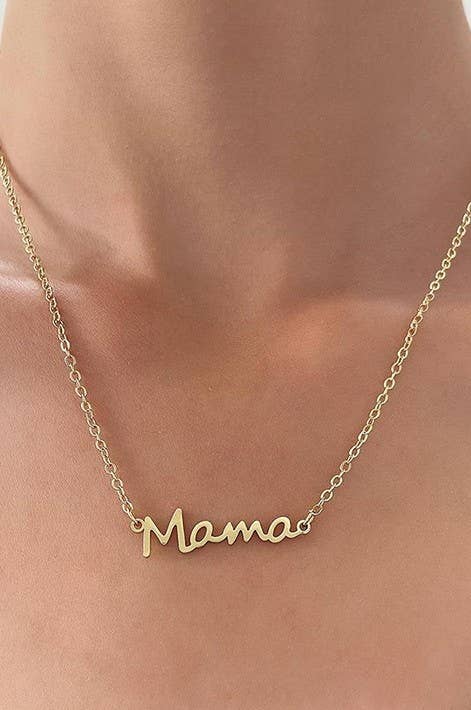 Stainless Steel "Mama" Necklace